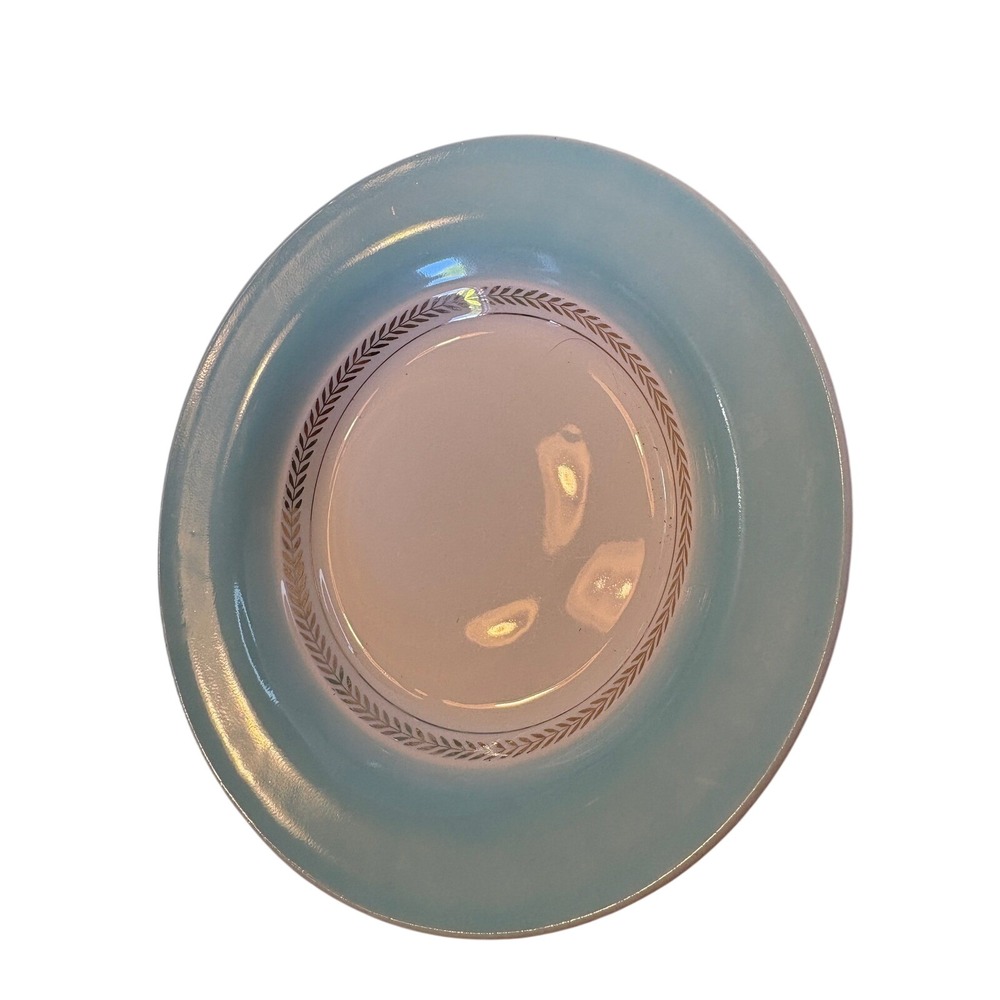 Limoges-American Federal aqua green with 22 karat gold accents era 1940s – 1950s